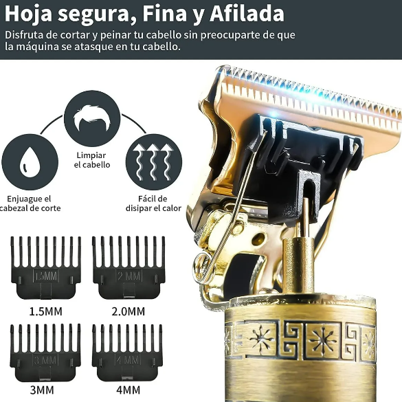 Foto 4 pulgar | Xtellar - Rasuradora Profesional De Cabello Y Barba Inalámbrica Con Cuchilla De Cerámica De Titanio