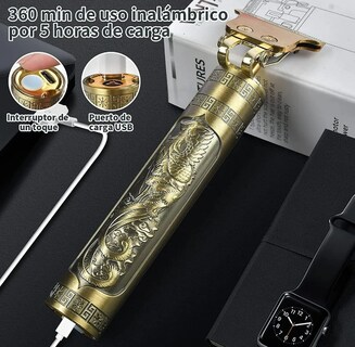 Foto 4 | Xtellar - Rasuradora Profesional De Cabello Y Barba Inalámbrica Con Cuchilla De Cerámica De Titanio