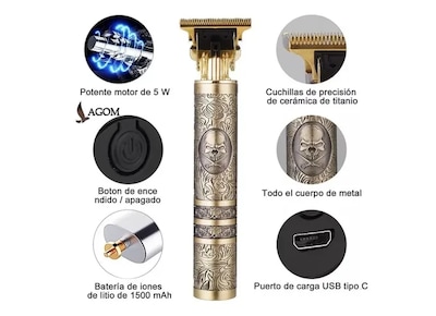 Foto 2 | Xtellar Rasuradora Eléctrica Quanna Profesional, Recortadora De Barba Y Cabello, Afeitadora De Cráneo, Recarga