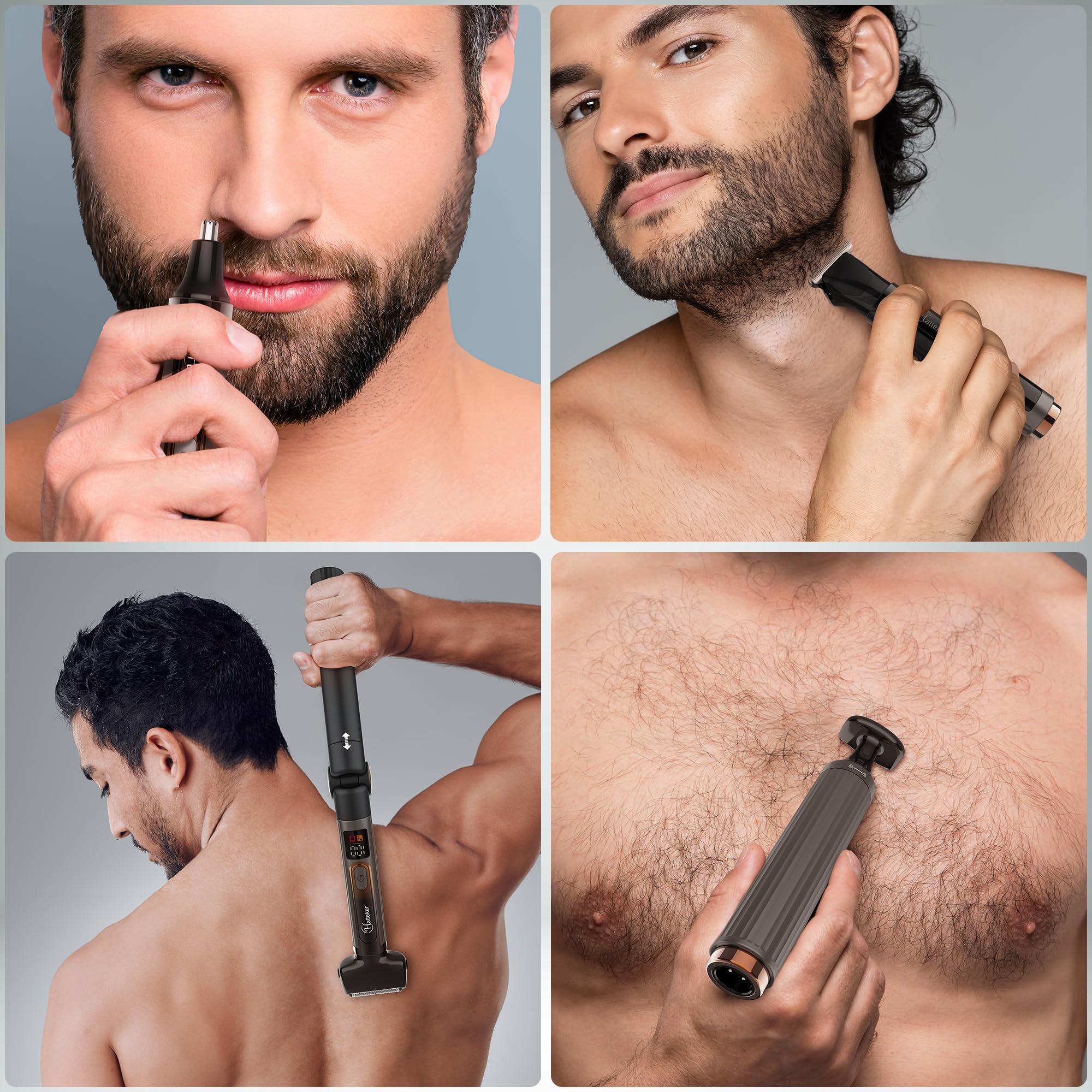 Foto 8 pulgar | Afeitadora De Espalda Eléctrica Hatteker, Kit De Aseo Corporal Mejorado Para Hombre - Venta Internacional.