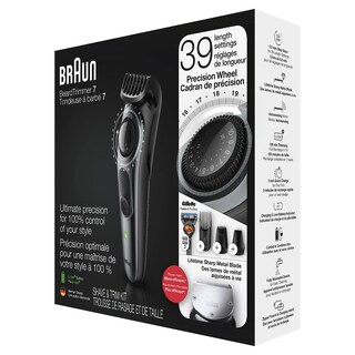 Foto 5 | Recortadora Braun Con Detalles De Barba, Inalámbrica, Recargable, Plateada - Venta Internacional.