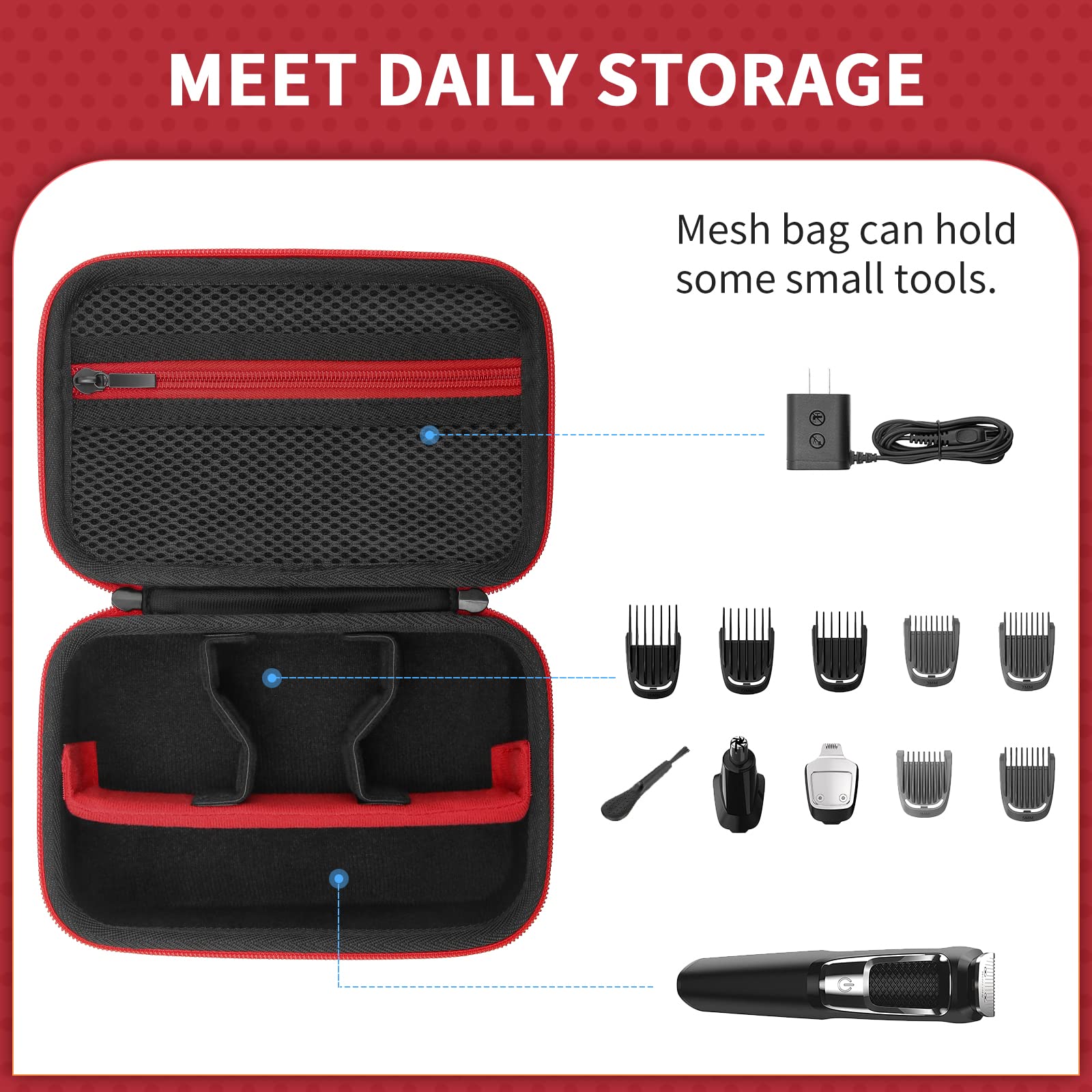 Foto 3 | Funda De Viaje Para Philips Norelco Multigroom Series 3000/5000 - Venta Internacional.