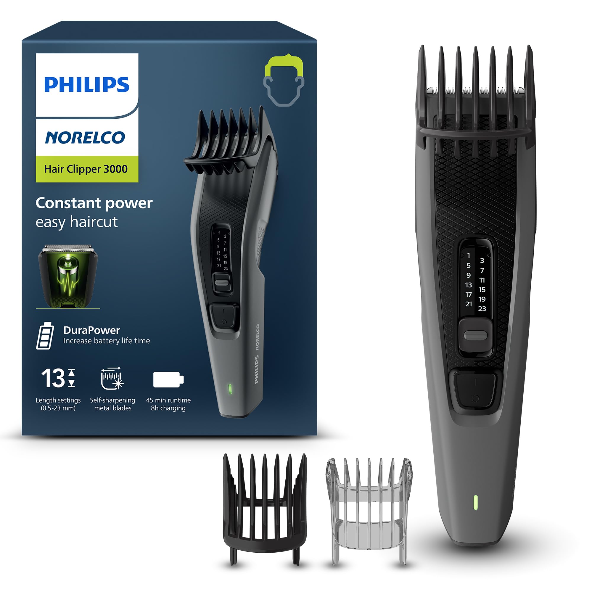Foto 2 pulgar | Cortapelos Philips Norelco Serie 3000 Hc3525/40 45 Min - Venta Internacional.