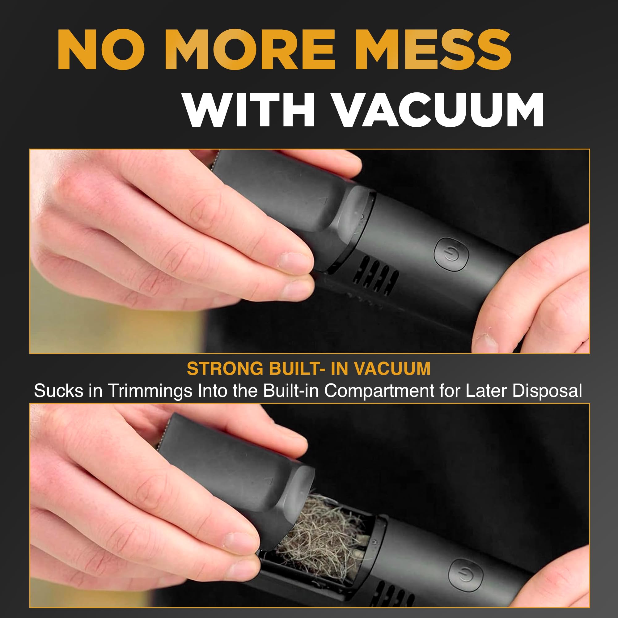 Foto 3 | Recortadora De Barba Bell+howell Vacutrim Deluxe Inalámbrica Negra - Venta Internacional.