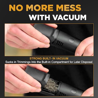 Foto 3 | Recortadora De Barba Bell+howell Vacutrim Deluxe Inalámbrica Negra - Venta Internacional.