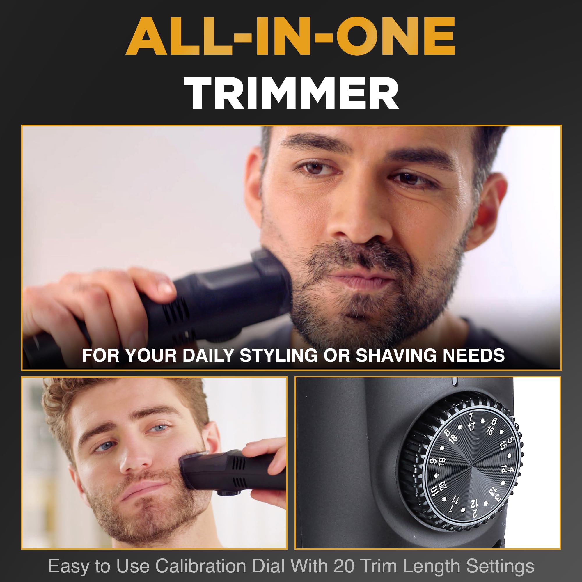 Foto 7 pulgar | Recortadora De Barba Bell+howell Vacutrim Deluxe Inalámbrica Negra - Venta Internacional.