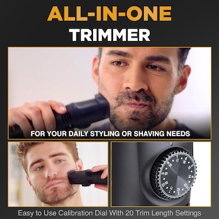 Foto 6 | Recortadora De Barba Bell+howell Vacutrim Deluxe Inalámbrica Negra - Venta Internacional.