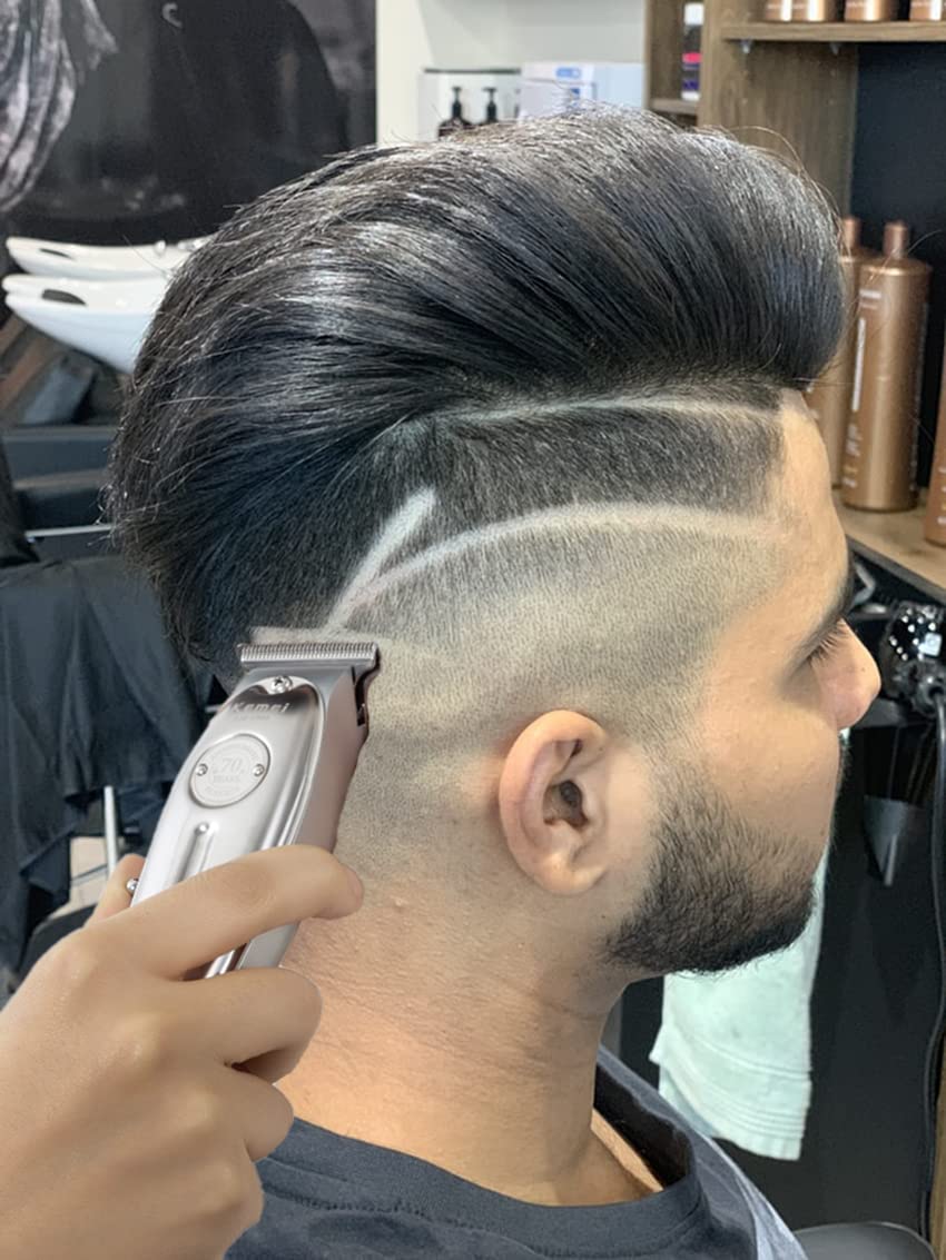 Foto 7 pulgar | Recortadora De Barba Y Pelo Kemei Professional Inalámbrica En T Blade 1949 - Venta Internacional.