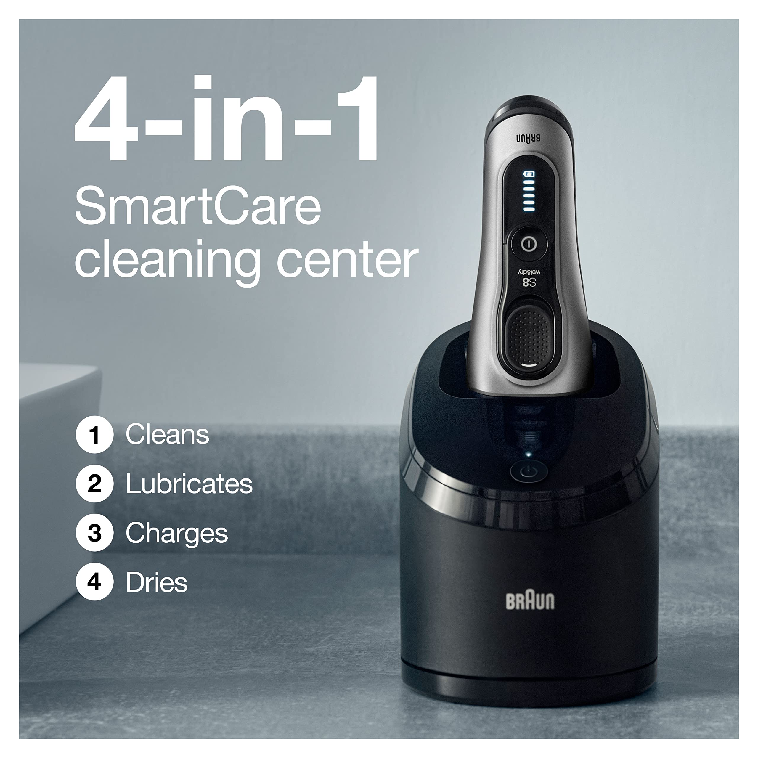 Foto 5 pulgar | Maquinilla De Afeitar Eléctrica Braun Series 8 8457 Cc Para Hombre Con Recortadora - Venta Internacional.