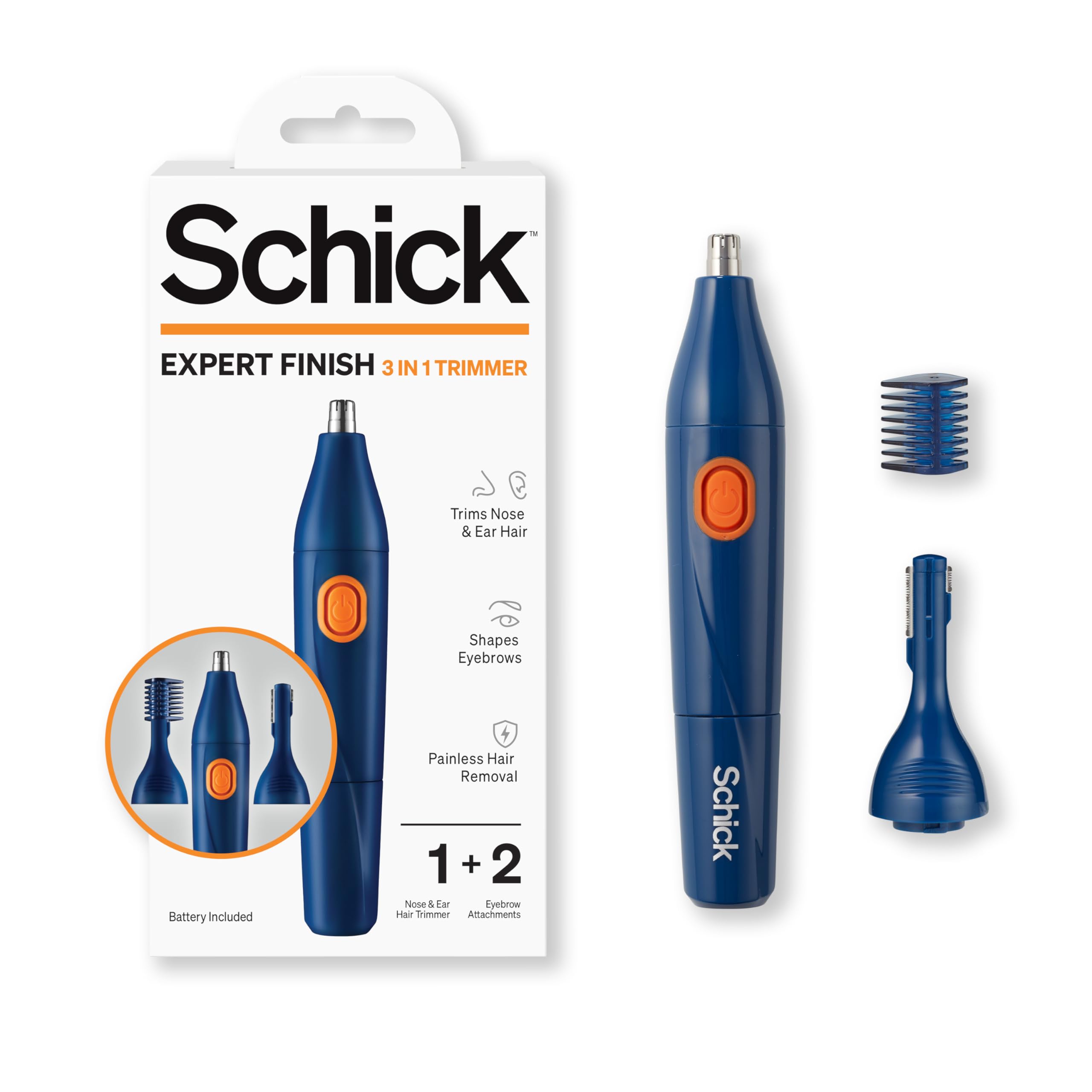 Foto 2 pulgar | Recortadora De Pelo Schick 3 En 1 Para Nariz, Orejas Y Cejas A Prueba De Agua - Venta Internacional.