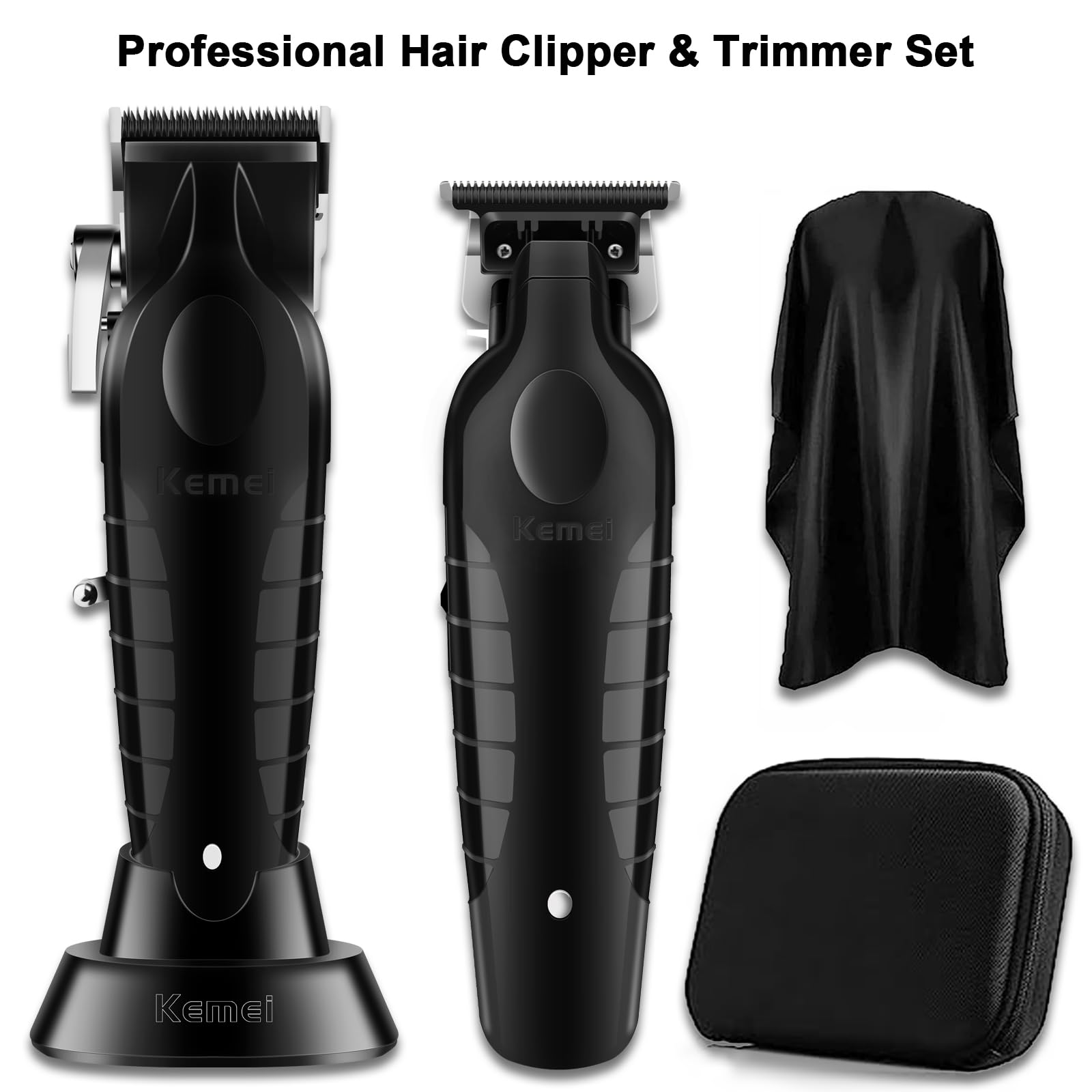 Foto 7 pulgar | Set De Cortapelos Y Recortadoras Kemei Black Professional - Venta Internacional.