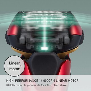 Foto 7 | Maquinilla De Afeitar Eléctrica Panasonic Arc5 Es-alv6hr Para Hombre Roja - Venta Internacional.