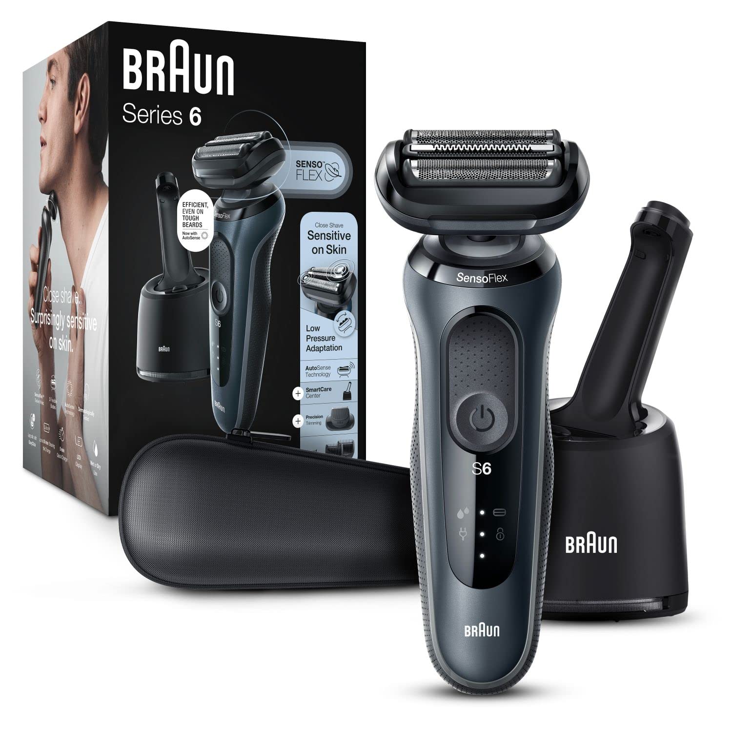 Foto 2 pulgar | Afeitadora Eléctrica Braun Series 6 6075 Cc Para Piel Sensible - Venta Internacional.