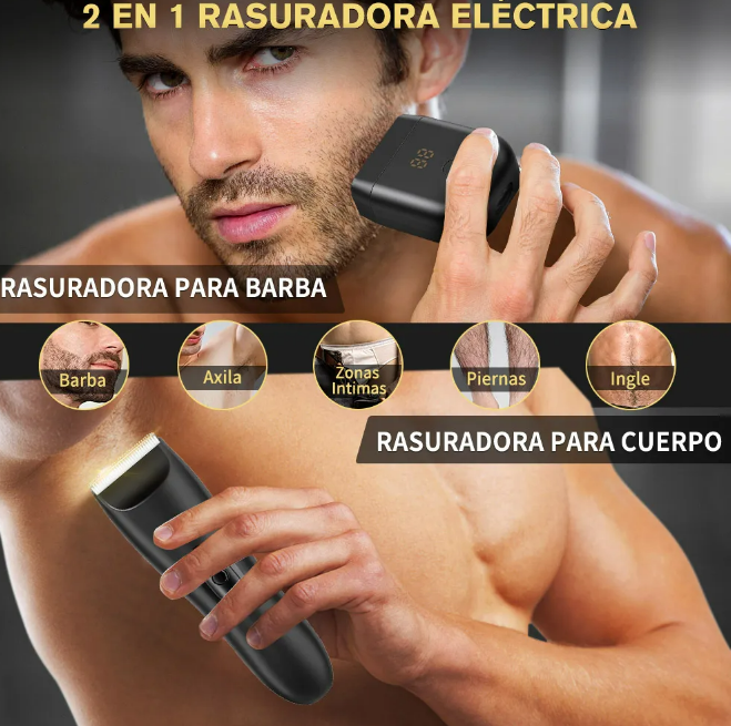 Foto 3 pulgar | Xtellar Rasuradora Eléctrica, Portátil Y Recargable, Con Kit Cortadora De Cabello Para Cuerpo Y Barba