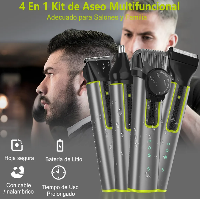 Foto 3 pulgar | Xtellar Kit De Afeitado Multifuncional 4 En 1 Para Hombres Con Afeitadora Eléctrica Versátil Y Elegante Perfect