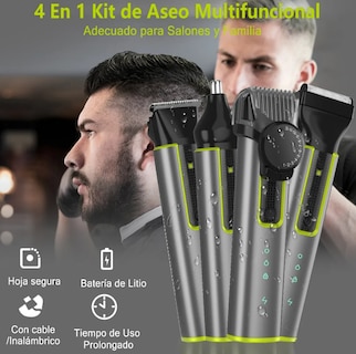 Foto 2 | Xtellar Kit De Afeitado Multifuncional 4 En 1 Para Hombres Con Afeitadora Eléctrica Versátil Y Elegante Perfect