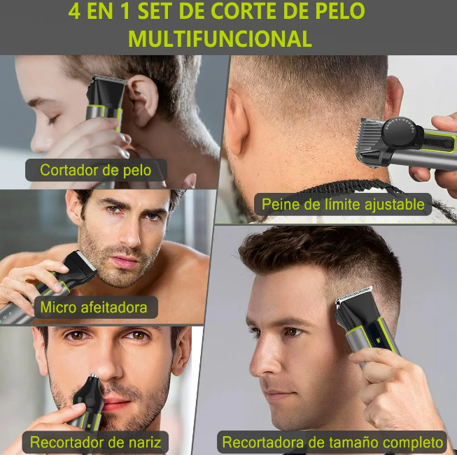 Foto 4 pulgar | Xtellar Kit De Afeitado Multifuncional 4 En 1 Para Hombres Con Afeitadora Eléctrica Versátil Y Elegante Perfect