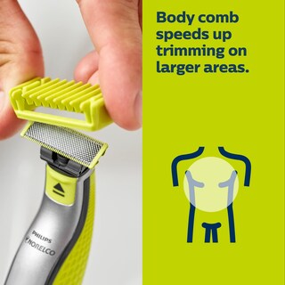 Foto 5 | Recortadora Y Afeitadora Eléctrica Philips Norelco Oneblade Qp2630/70 - Venta Internacional.