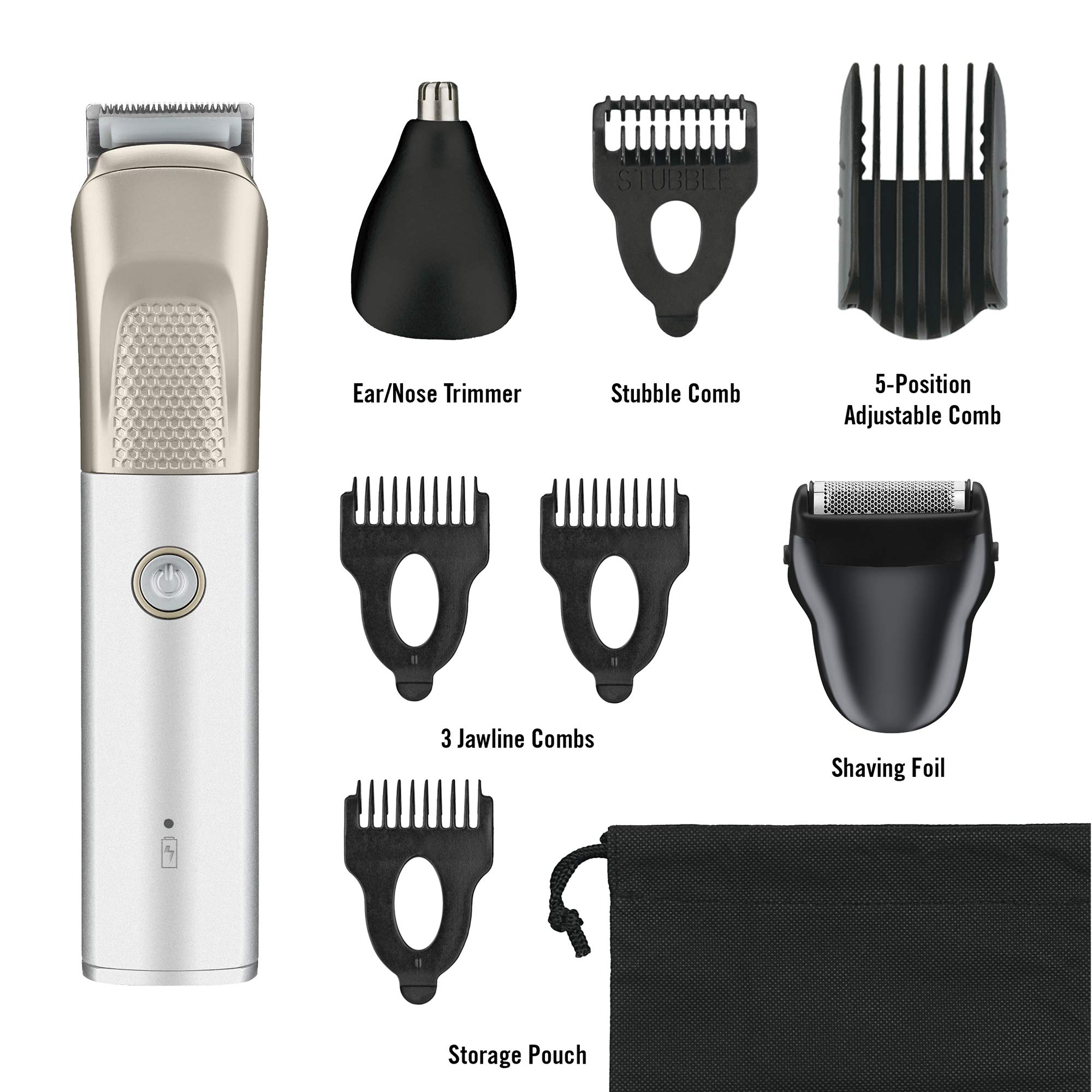 Foto 6 pulgar | Set De Cortapelos Para Barba, Orejas Y Nariz Conairman Metalcraft - Venta Internacional.