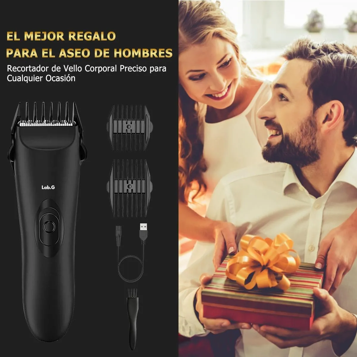 Foto 5 | Rasuradora Eléctrica Corporal Zonas Intimas  Negro