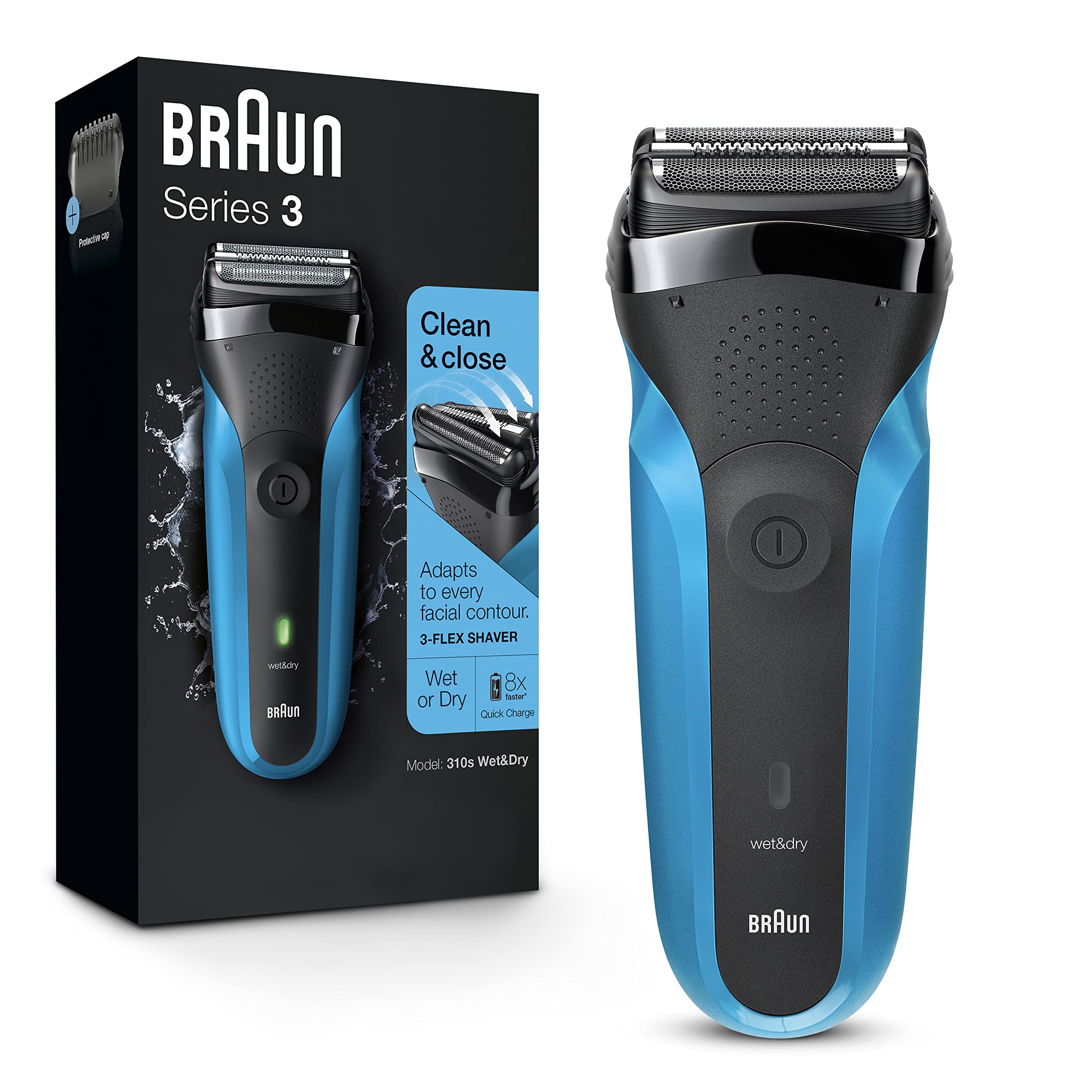 Foto 1 | Maquinilla De Afeitar Eléctrica Braun Series 3 310s Recargable En Seco Y Húmedo - Venta Internacional.