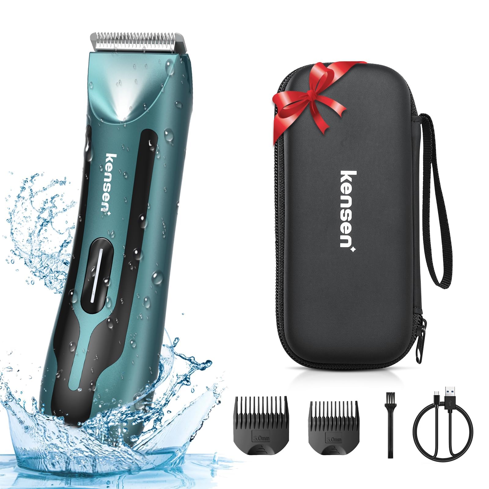 Foto 1 | Recortadora De Vello Corporal Kensen Para Hombre, Eléctrica, Recargable - Venta Internacional.