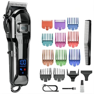 Foto 1 | Máquina Para Cortar Cabello Cortadora De Pelo Profesional Inalámbrica Recargable Eo Safe Importsesi-19273 Negro