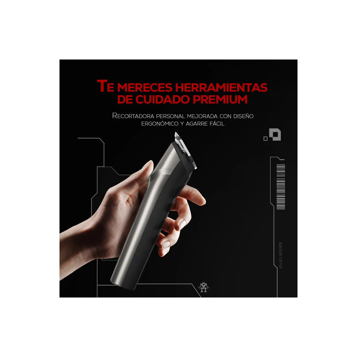 Foto 4 | Cortadora De Cabello 3 En 1 Para Barba Y Vello Corporal Eo Safe Imports Esi-19271 Plata