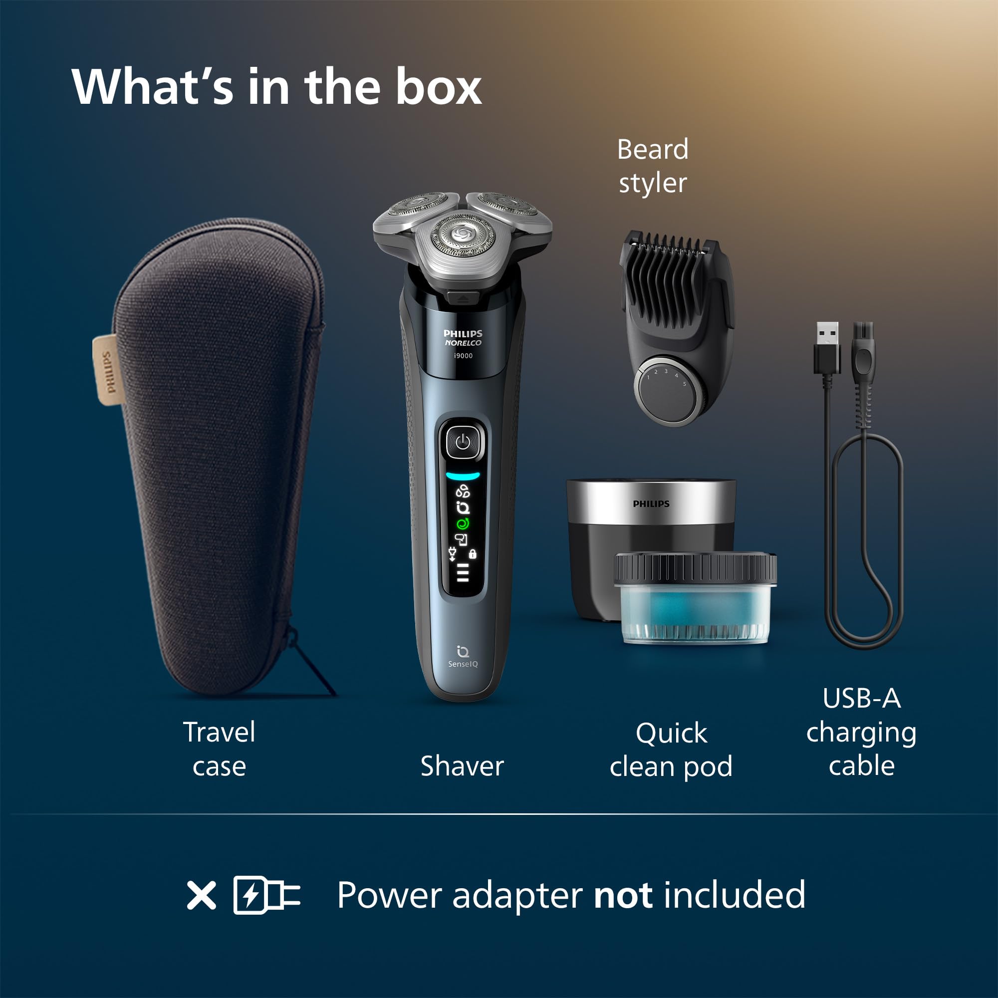 Foto 7 | Afeitadora Eléctrica Philips Norelco I9000 Wet & Dry Taubenblau - Venta Internacional.