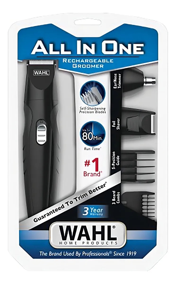 Foto 2 pulgar | Máquina Rasuradora Cortadora Wahl  Para Nariz Y Orejas Home All In One 09685-200 Color Negro