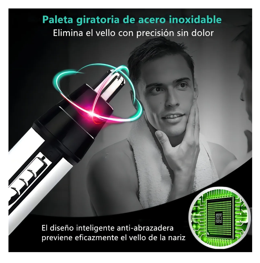 Foto 4 pulgar | Cortapelos De Nariz  Juego Recortadora Personal Impermeable Color Plata