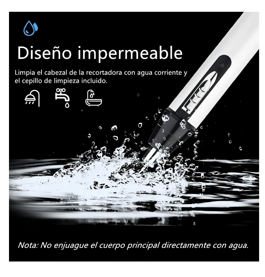 Foto 6 pulgar | Cortapelos De Nariz  Juego Recortadora Personal Impermeable Color Plata