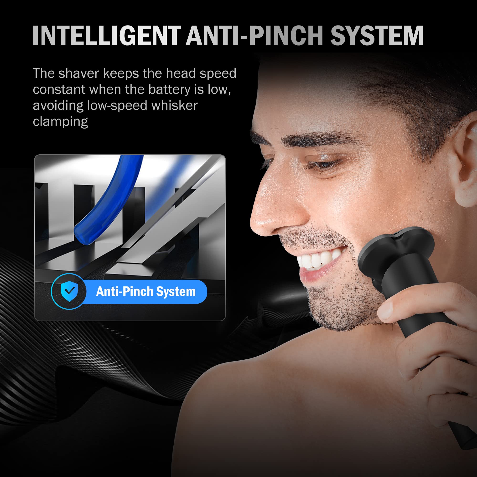 Foto 7 | Afeitadora Eléctrica Razor Sejoy 3d Recargable Rotary Para Hombre - Venta Internacional.