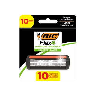 Foto 1 | Razor Bic Flex 4 Recargable Para Hombre + 10 Cartuchos De Recarga - Venta Internacional.