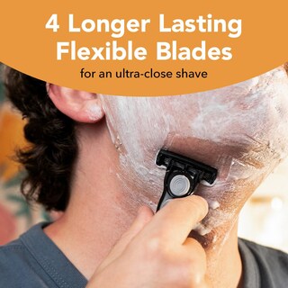 Foto 4 | Razor Bic Flex 4 Recargable Para Hombre + 10 Cartuchos De Recarga - Venta Internacional.