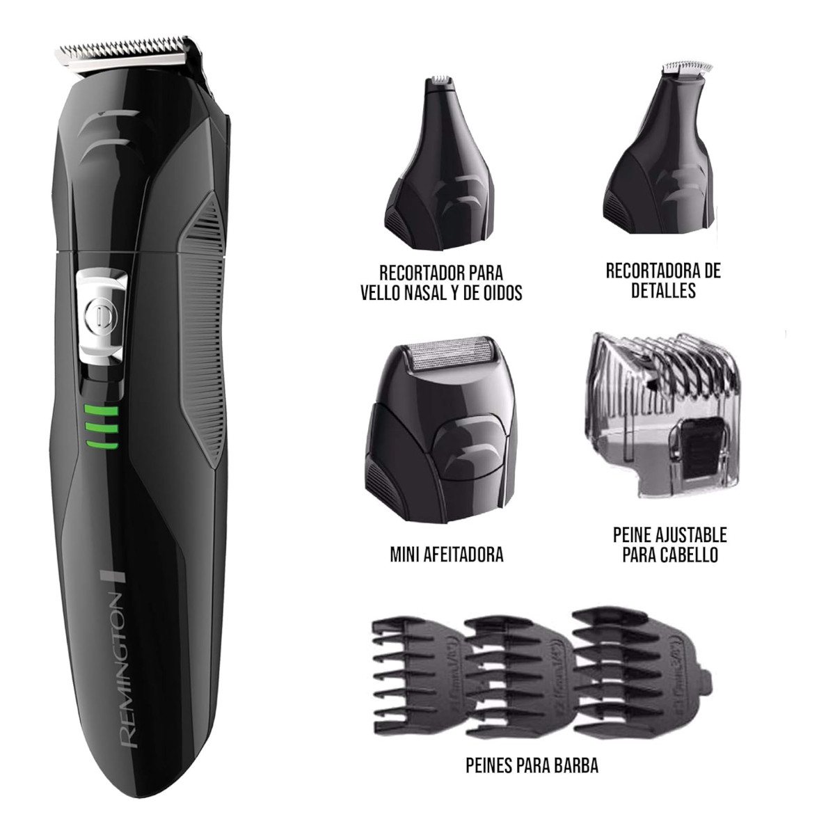 Foto 3 pulgar | Recortadora Barba Remington Pg6020b Con Accesorios Cuidado