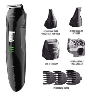 Foto 2 | Recortadora Barba Remington Pg6020b Con Accesorios Cuidado