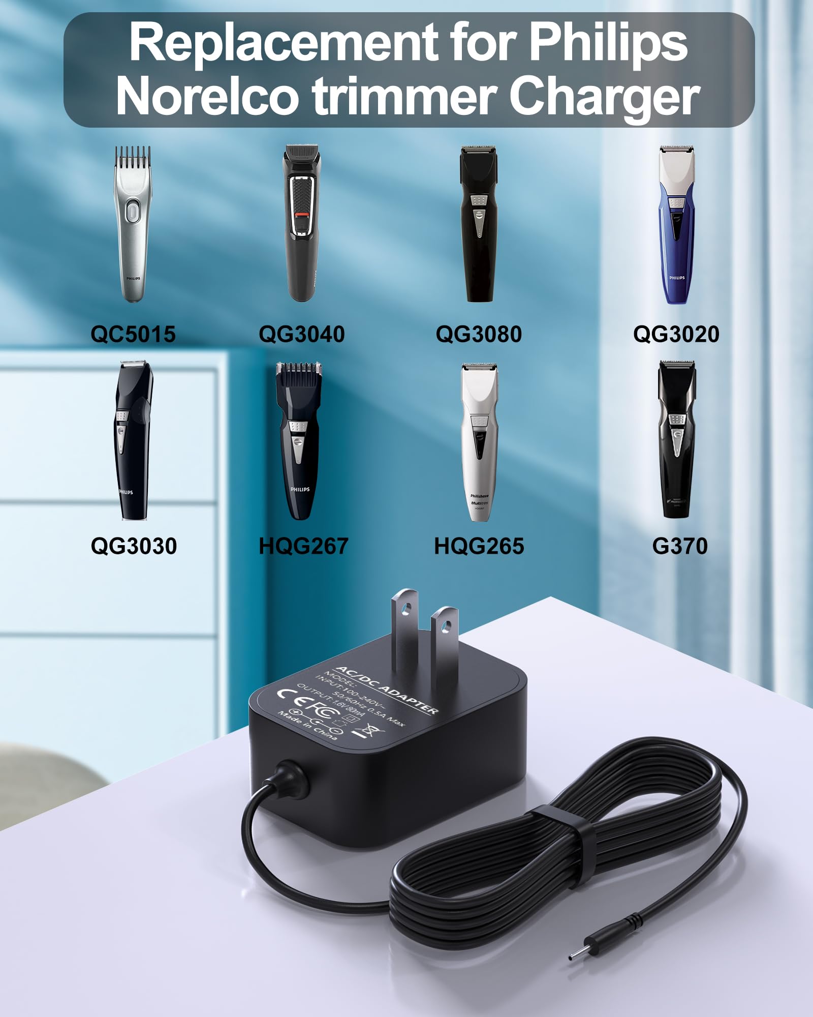 Foto 4 | Cargador De Repuesto 1 6 V 80 Ma Para Philips Norelco G370 G380 - Venta Internacional.
