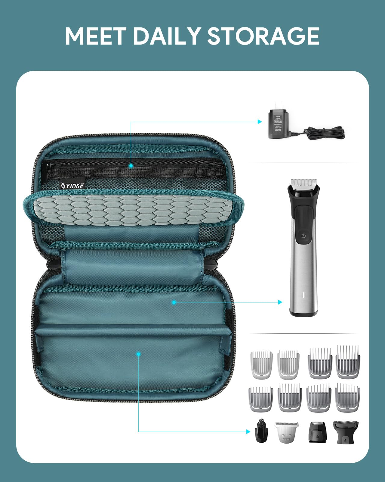 Foto 4 pulgar | Funda De Afeitadora De Viaje Yinke Para Philips Multigroom Series - Venta Internacional.