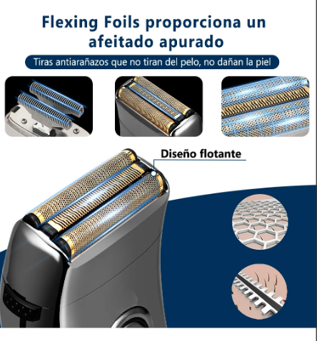 Foto 3 pulgar | Rasuradora Eléctrica Afeitadora Barba Recargable Profesional Portátil Corta Al Raz Rastillo Cortadora De Cabello