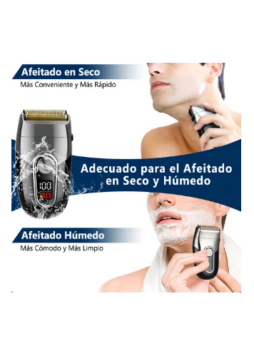 Foto 5 pulgar | Rasuradora Eléctrica Afeitadora Barba Recargable Profesional Portátil Corta Al Raz Rastillo Cortadora De Cabello