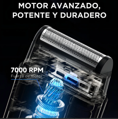 Foto 3 | Mini Rasuradora Afeitadora Eléctrica Uso Flexible En Diferentes Escenarios Compacta Y Portátil 7000 Revoluciones Po