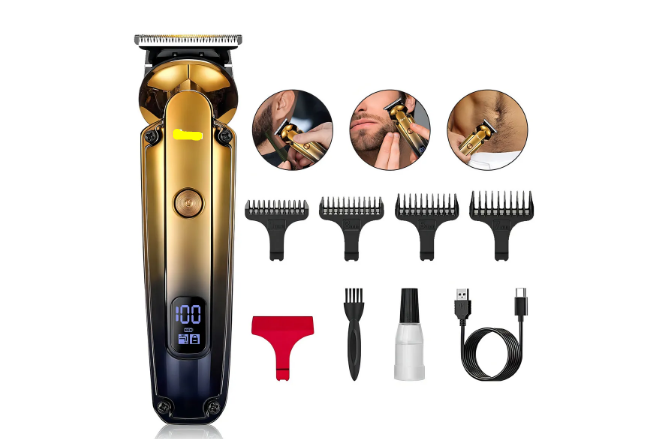 Foto 2 pulgar | Maquina Para Cortar Cabello Cortadora Pelo Barba Profesional Inalambrica Trimmer Rasuradora Alta Potencia