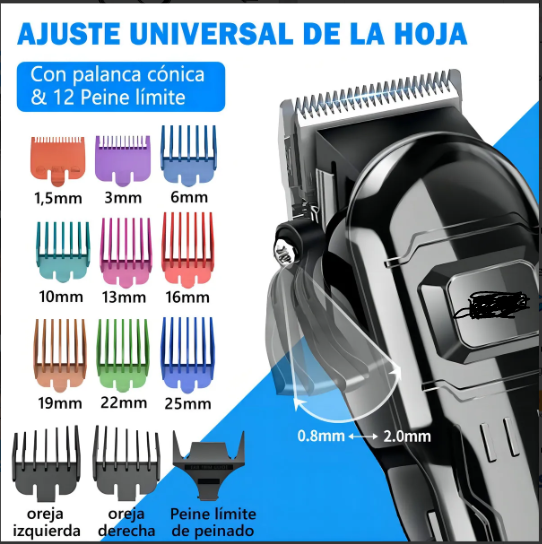 Foto 5 pulgar | Maquina Para Cortar Cabello Profesional Cortadora De Cabello Inalámbrica Perfiladora De Pelo