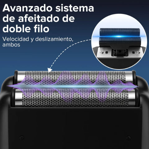 Foto 4 pulgar | Rasuradora Eléctrica Hombre Recargable - Afeitado Rápido  Portátil Para Viajes  Larga Duración De Batería