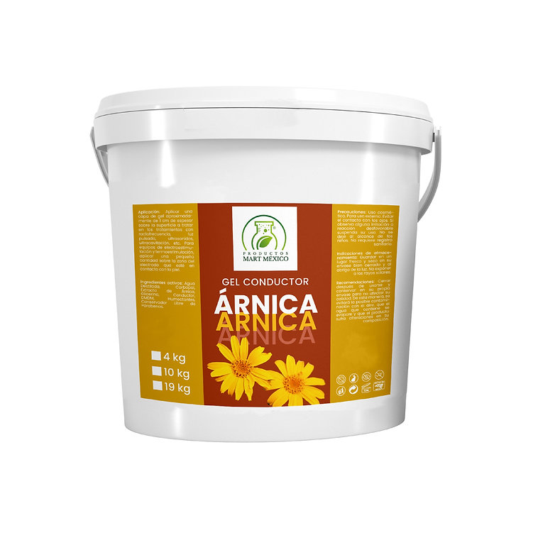 Gel Conductor De Árnica Aparatología Desinfecta - Tonifica
Productos Mart México 4 Kilos