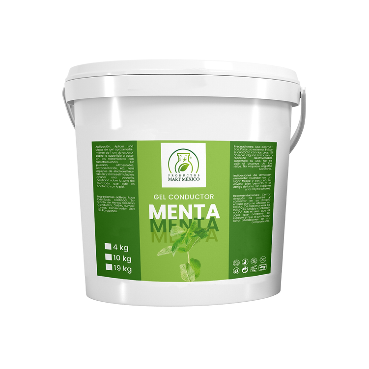 Gel Conducto De Menta Aparatología Calma - Limpia
Productos Mart México 4 Kilos