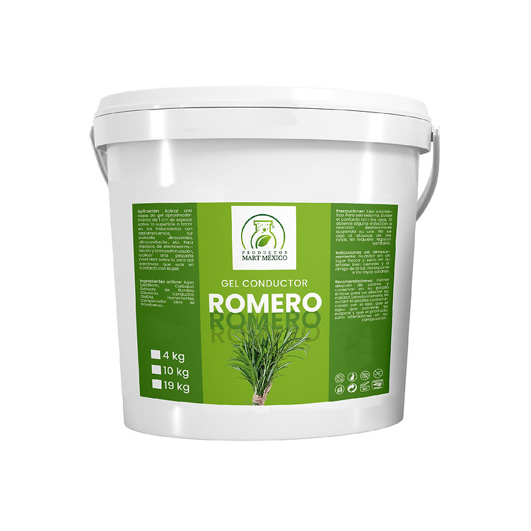 Gel Conductor De Romero Aparatología Relaja - Desintoxica
Productos Mart México 4 Kilos