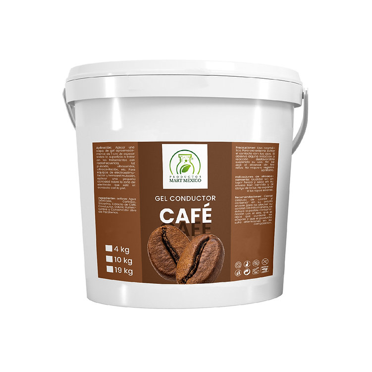 Gel Conductor Con Extracto De Café Aparatología Estimula
Productos Mart México 4 Kilos