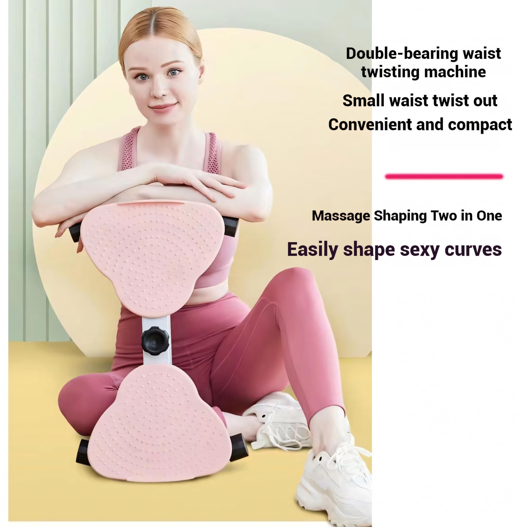 Foto 7 pulgar | Twisting Waist Machine Fitness Waister Twister Board, Color Rosa - Venta Internacional.